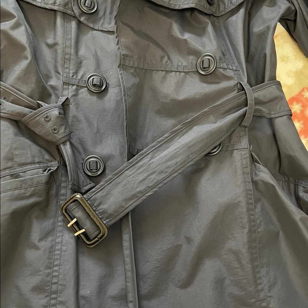 Women's Navy Trench Coat - Picture 2 of 11